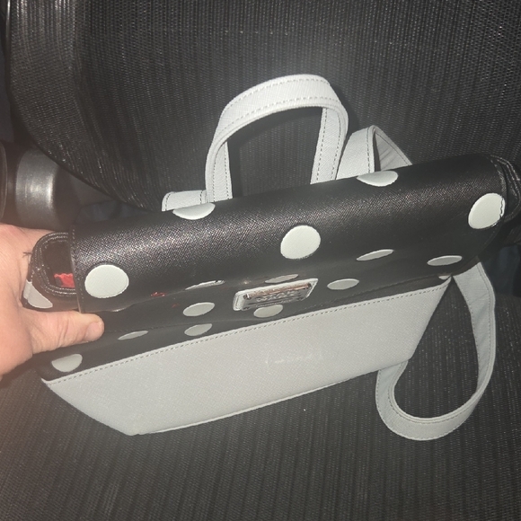 Loungefly Black and White Polka Dot Backpack with Star Wars Theme - Picture 6 of 10